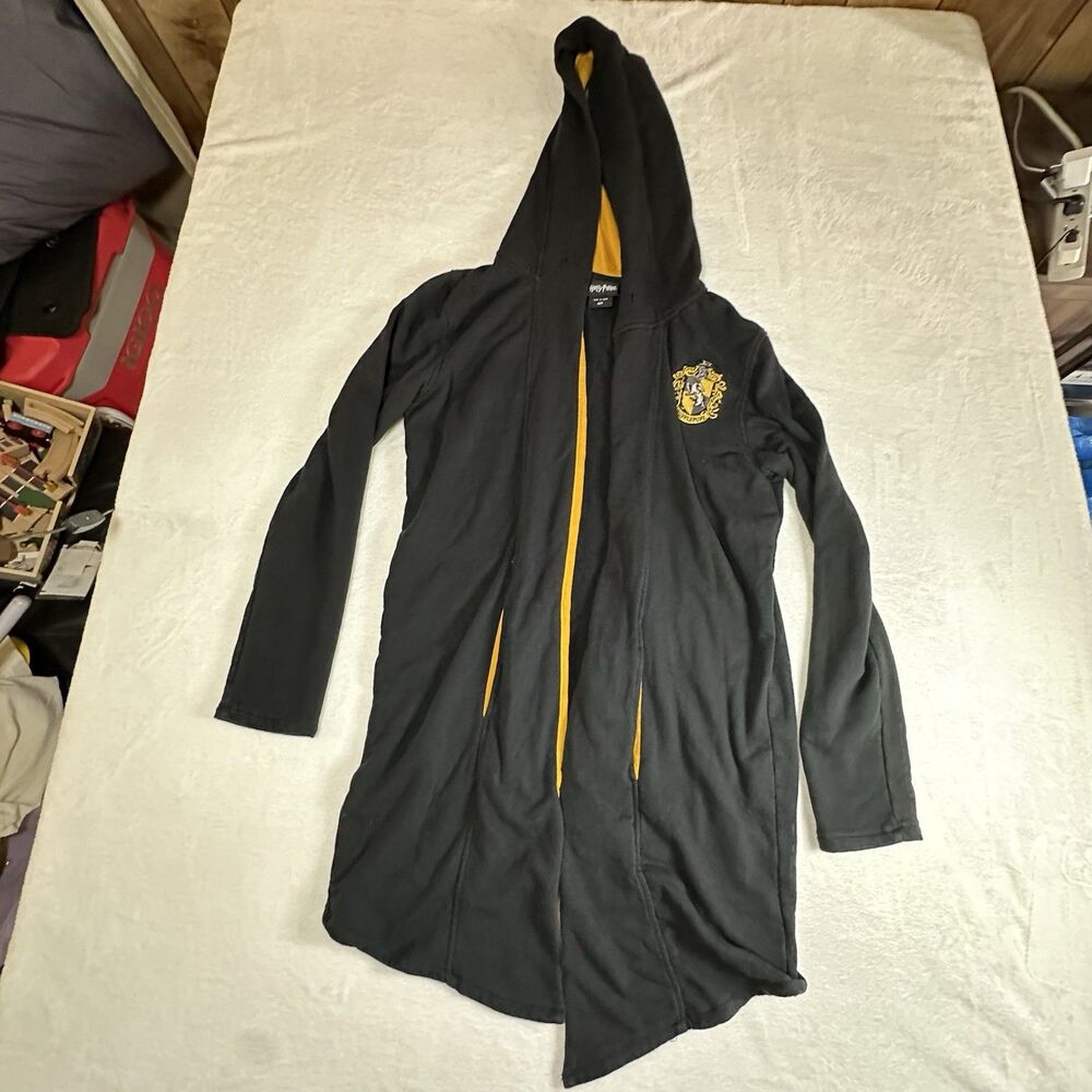 Harry Potter‎ Hufflepuff Hooded Robe Cardigan Adult Medium Wizard Cosplay